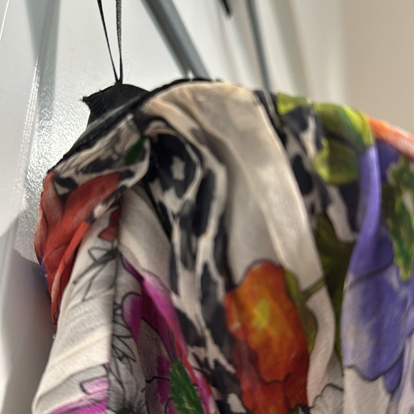 Silk IXE floral and leopard dress - Picture 6 of 6